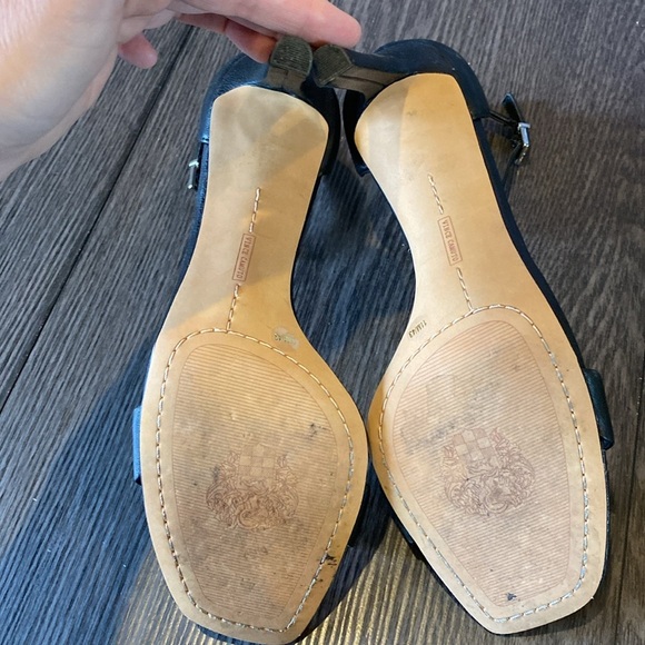 Vince Camuto stilettos. Size 11. Black open toe, ankle strap. - Picture 10 of 12
